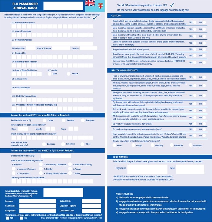 fiji card